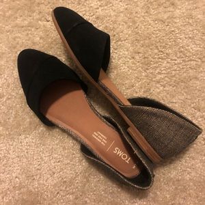 NEW!! TOMS Jutti D'Orsay Flat